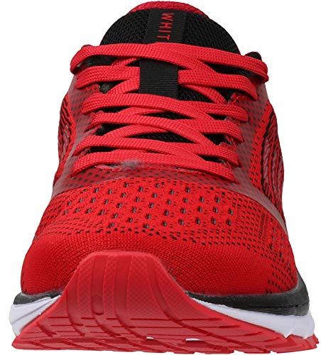 WHITIN Zapatillas de Deporte Hombres Mujer Running Zapatos para Correr Gimnasio Sneakers Deportivas Rojo 43