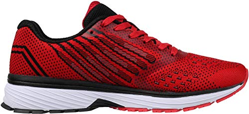 WHITIN Zapatillas de Deporte Hombres Mujer Running Zapatos para Correr Gimnasio Sneakers Deportivas Rojo 43