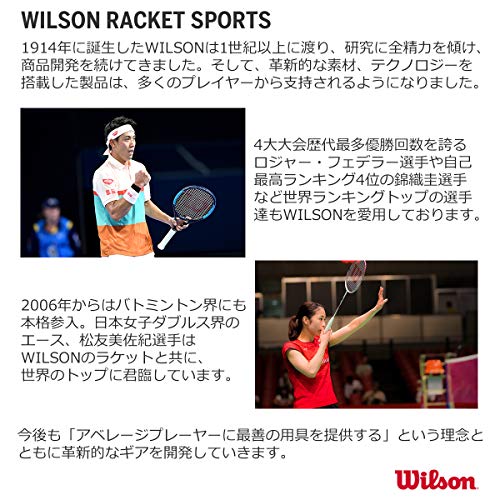 Wilson Pro Feel Raqueta, Unisex Adulto, Verde/Naranja, Talla Única