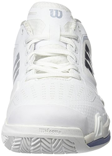 Wilson Rush Pro 2.5 Clay W, Zapatillas de Tenis para Mujer, Blanco (White/Pearl Blue/Stonewash 000), 37 EU