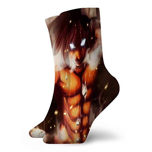 winterwang Attack on Titan Calcetines deportivos cortos de ocio unisex para todas las estaciones 30cm