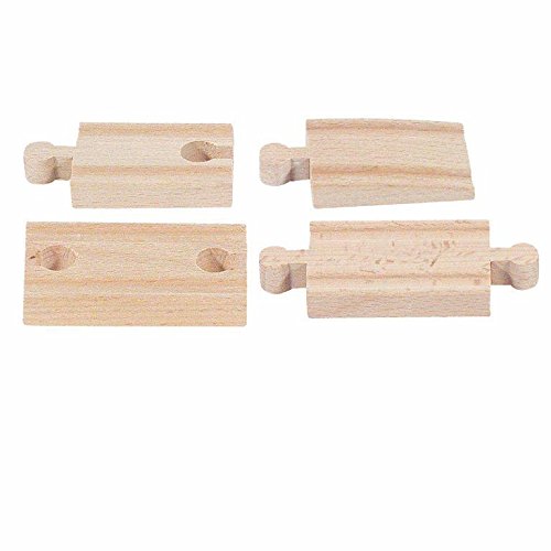 Woodyland Ferrocarril de Madera Accesorios DE Tren 4 Corredores calzada Madera 5-8 cm Cabe Todos