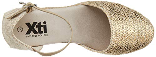 XTI 49704.0, Sandalias con Plataforma Mujer, Dorado (Oro Oro), 39 EU