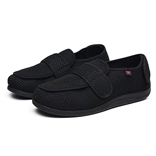 YISHIO Los Zapatos ortopédicos for la Diabetes Mujeres de los Hombres Hallux valgus Zapatillas Edema Ultra-Ancha Ajustables facilitar el Las Personas Edad Avanzada con Fascitis Plantar Unisex