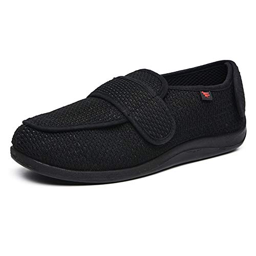 YISHIO Los Zapatos ortopédicos for la Diabetes Mujeres de los Hombres Hallux valgus Zapatillas Edema Ultra-Ancha Ajustables facilitar el Las Personas Edad Avanzada con Fascitis Plantar Unisex