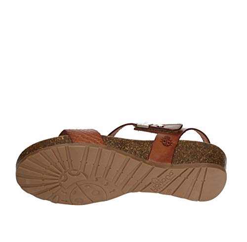 YOKONO CAPRI-042 Sandalias Baja Piel Mujer Sandalias Nuez 41