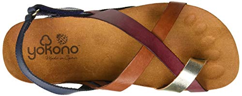 Yokono Ibiza 718, Chanclas para Mujer, Rojo (Burdeos 005), 36 EU