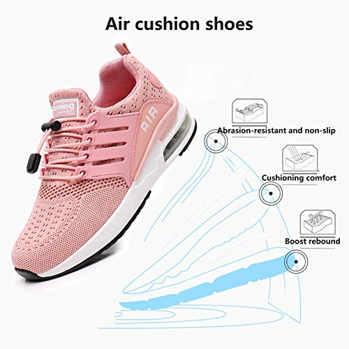 Zapatillas de Deportes Hombre Mujer Aire Libre para Correr Calzado Sneakers Gimnasio Fitness Running Casual Pink40