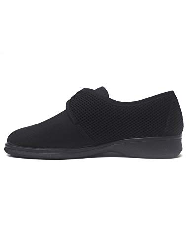 Zapatillas de Estar por casa para Mujer Especial para Personas Mayores Ancianos Ancho Especial Campello 5581 Negro - Color - Negro, Talla - 39