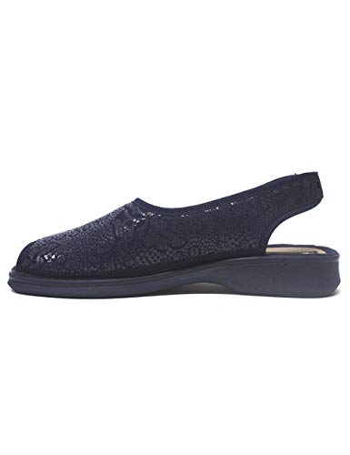 Zapatillas de Estar por casa para Mujer Especial para Personas Mayores Ancianos Ancho Especial Campello 5705 Azul - Color - Marino, Talla - 38