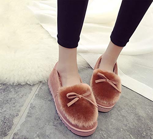 Zapatillas de Estar por casa para Mujer Slippers Comodos Pantuflas Zapatillas Invierno Peluche Algodón Mujer casa 2020 Zapatos Antideslizante