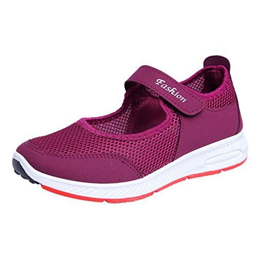 Zapatillas Deportivas de Mujer - Talla 35 a 41 - Casual Verano Transpirables Zapatos de Deporte con Plataforma - Fitness Gimnasia Ligero Sneakers de Running Sandalias