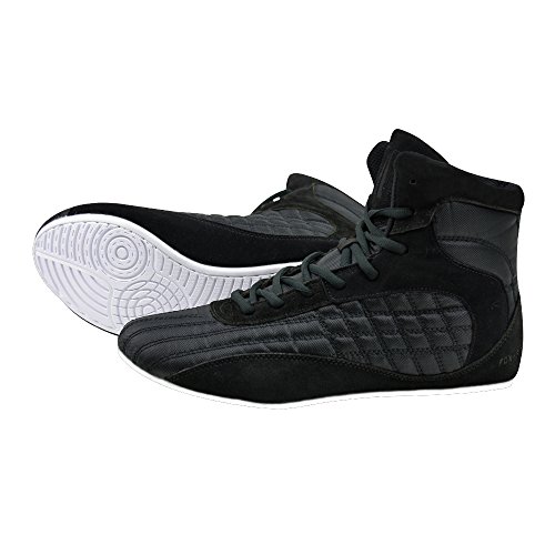 Zapatills de FOX-FIGHT para deportes de lucha, rings, fitness, color Negro, talla 42 EU