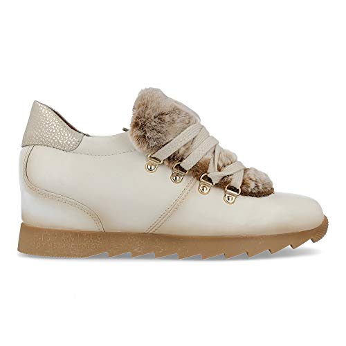 Zapato HISPANITAS Mujer Piel Beige Cuña HI87866 38 Beige