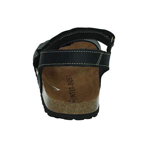 ZAPATOP 9536 Inter-BIOS 2 VELCROS Hombre Sandalias Negro 41