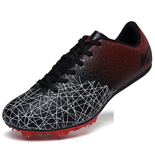 Zapatos De Atletismo Juvenil, 8 uñas Sprint Zapatos con Clavos Zapatillas Deportivas Zapatos De Entrenamiento Antideslizantes Zapatillas De Atletismo De Salto Ligeras con Clavos Unisex ,001,41EU