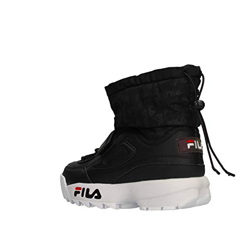 Zapatos de Mujer Botas FILA Disruptor Snow Mid WMN en Cuero Negro 1010750-25Y