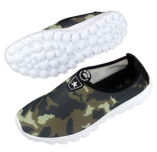 Zapatos Deportes de Maya, Zapatillas Deportivas Instantáneas para Mujer Suaves para Trotar o Caminar Vulcanizadas Tejidas Calzado para Verano (23311 Camuflaje, Numeric_38)