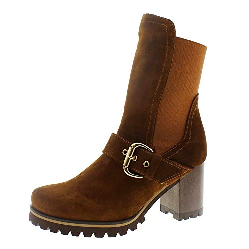 Zapatos Mujer Botas Botines Pedro Miralles 24935 Cuero 38