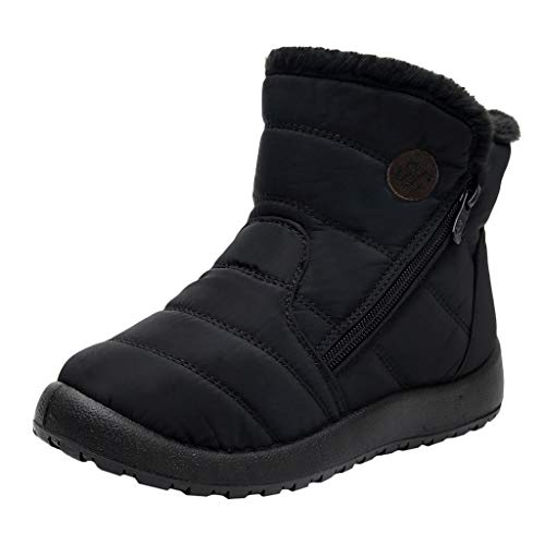 Zapatos Mujer para Lluvia Botas De Nieve Para Mujer Botín Corto Tobillo De Invierno Calzado Impermeable Zapatos Calientes