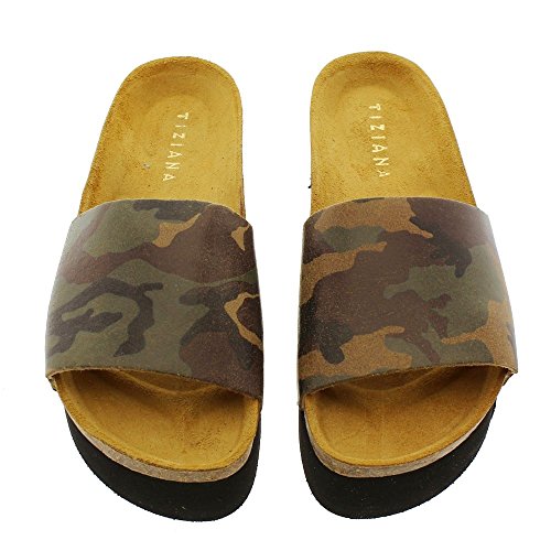 Zapatos Mujer Sandalias Tiziana 18-trac Camuflaje 39