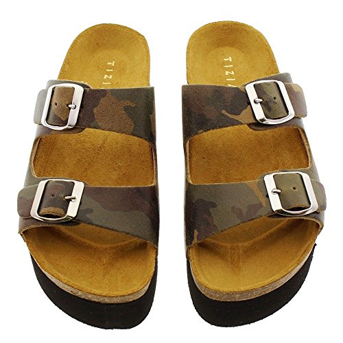 Zapatos Mujer Sandalias Tiziana 95-trac Camuflaje 38