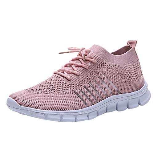 ZODOF Zapatillas de Mujer Deporte Planas de Malla Transpirable Casuales de Zapatos de Malla Aire Libre Slip Casual en Suelas cómodas Running Deportivos