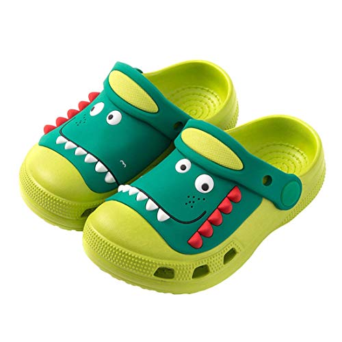 Zuecos Niña Chanclas de Playa Unisex Niños Sandalias Zapatillas de Estar Zapatos de Agua Zapatos de Piscina A-Verde 27.5-28EU=Fabricante : 180