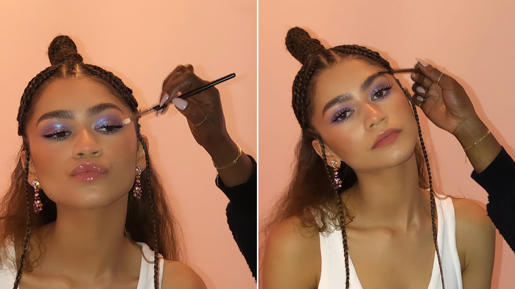 La maquilladora de Zendaya nos lleva detrás de las escenas de sus looks en los Critics' Choice