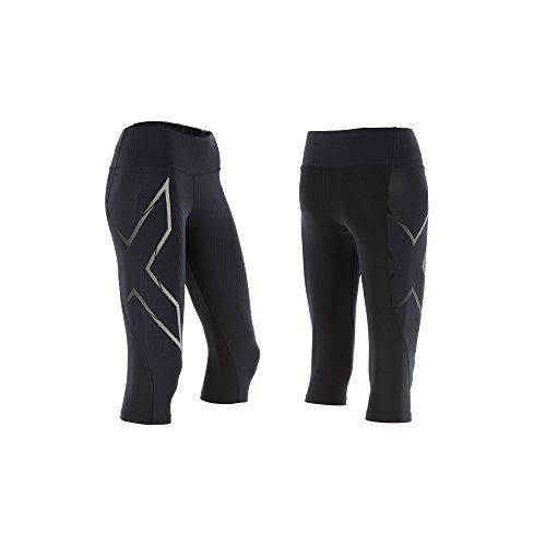 2XU MCS - Mallas de compresión para Mujer (3/4), Mujer, Color Black/Nero, tamaño Large