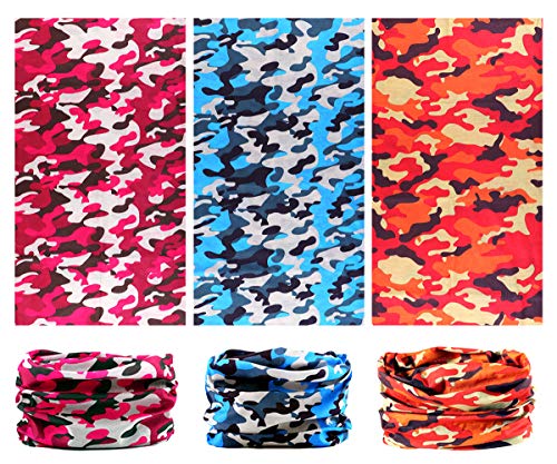 6 bandanas multifuncionales elásticas, para prácticas deportivas, yoga, senderismo y motociclismo, Tarnung Serie