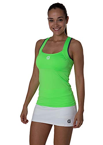 a40grados Sport & Style, Camiseta Trass (Color Verde Lima), Mujer, Tenis y Padel (Paddle) (36 XS)