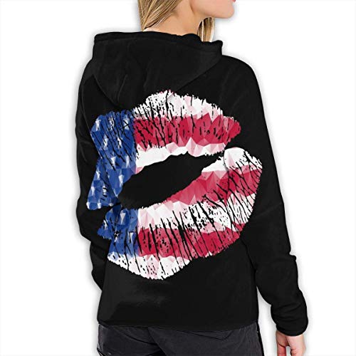 AAAA USA Lipstick - Sudadera con capucha para mujer