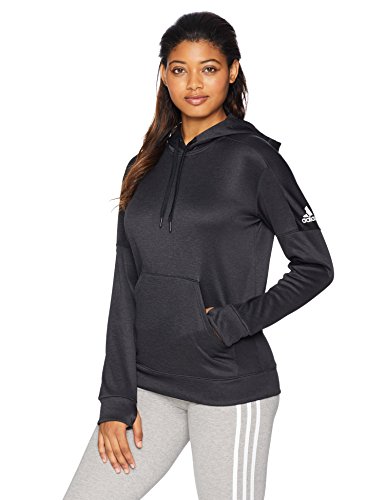 adidas Athletics Team Issue Pullover Manga Larga, Melange/Blanco, Medium para Mujer