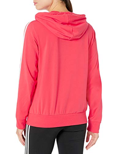 adidas Chaqueta con Capucha para Mujer Essentials 3s con Cremallera Completa, Mujer, Chaqueta, FRV11, Tinte púrpura/Púrpura heredado, XS