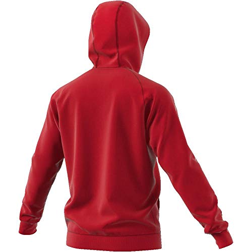 Adidas CORE18 Hoody Sudadera con Capucha, Hombre, Rojo (Rojo/Blanco), L