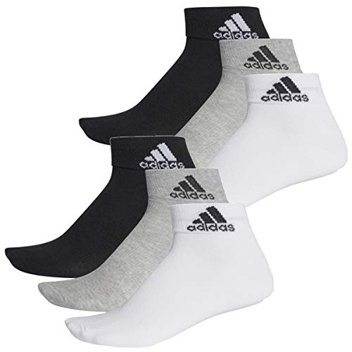 adidas Cush ANK 3PP Socks, black/Black/Black, M Unisex Adulto