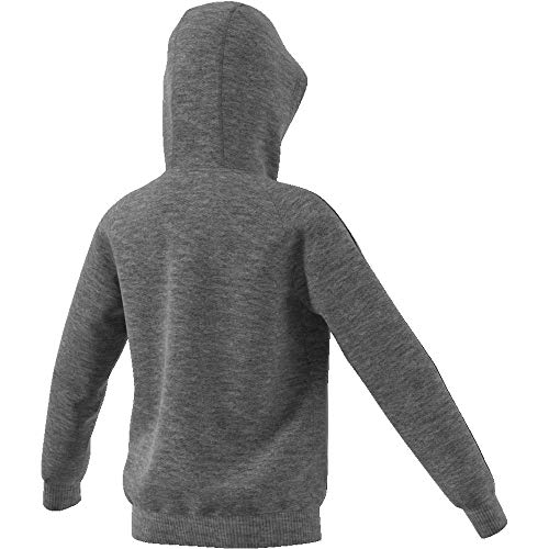 Adidas CV3429 Sudadera con Capucha, Unisex Niños, Gris (Dark Grey Heather/Black), 11-12 años (Talla del Fabricante: 152)