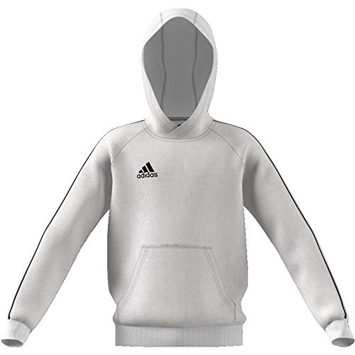 adidas FS1891 CORE18 Hoody Y Sweat Unisex-Child White 5-6A