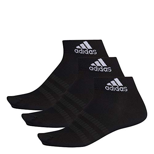 adidas LIGHT ANK 3PP Socks, Unisex adulto, Black/Black/Black, L