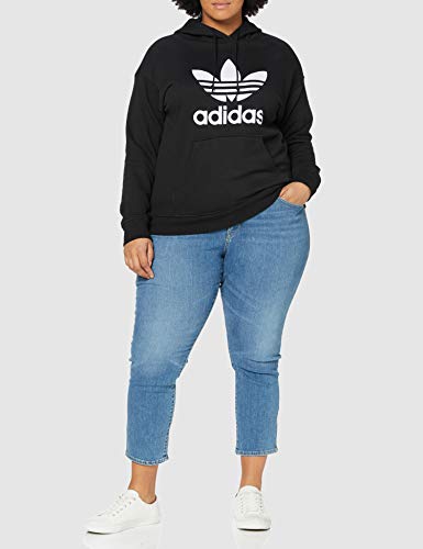 adidas TRF Hoodie Sudadera, Mujer, Black/White, 40