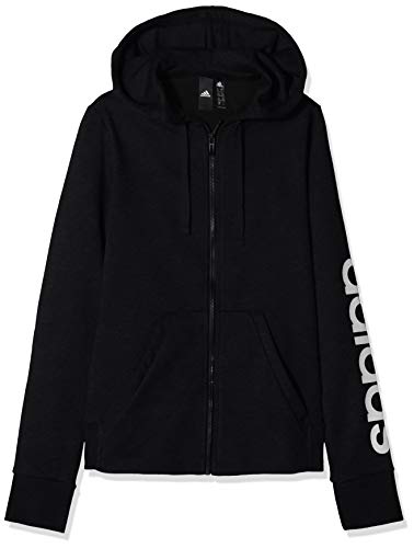 adidas W Essentials Linear HD Sudadera con Capucha, Mujer, Negro (Black/White), 2XS