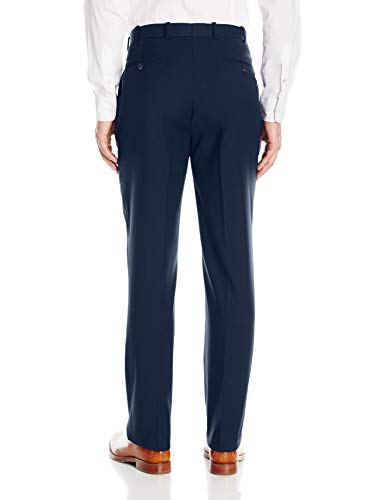 Adolfo Men's Micro Tech Flat Front Suit Pant