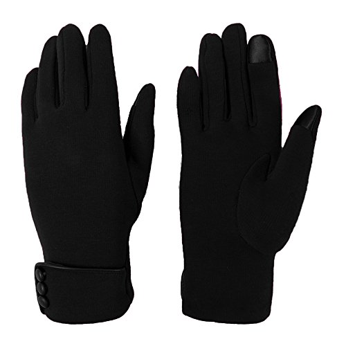 Aibrou Guantes mujer tactiles pantalla,Muy elegantes y cómodas para Invierno,Una Talla