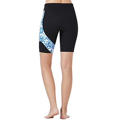 Alomejor Pantalones de Buceo 1.5mm Split Mujeres Hombres Pantalones de Traje de Neopreno para Buceo Snorkeling Scuba Surf Canoa Pantalones Resistente a caídas(S-Mujer Azul)