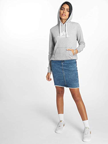 ALPHA INDUSTRIES New Basic Hoody Wmn Sudadera, Grey Heather, XS para Mujer