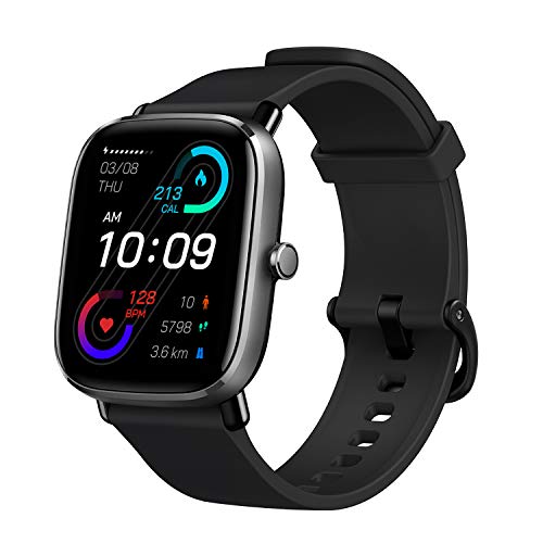 Amazfit GTS 2 Mini Reloj Inteligente Smartwatch Duración de Batería14 días 70 Modos Deportivos Medición del Nivel SpO2 Monitorización de Frecuencia Cardíaca, (Color Negro)