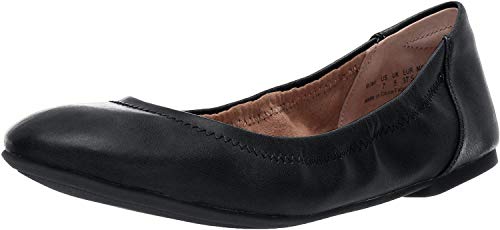 Amazon Essentials Belice Ballet Flat Zapatos Bailarinas, Negro, 38 EU