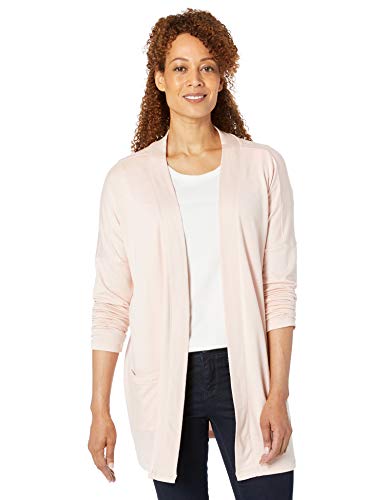 Amazon Essentials – Cárdigan ligero abierto para mujer, Rosado claro, US S (EU S - M)