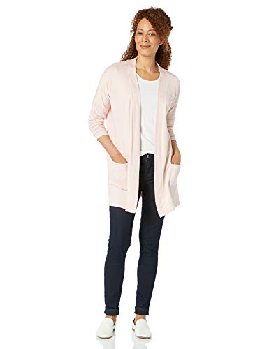 Amazon Essentials – Cárdigan ligero abierto para mujer, Rosado claro, US S (EU S - M)